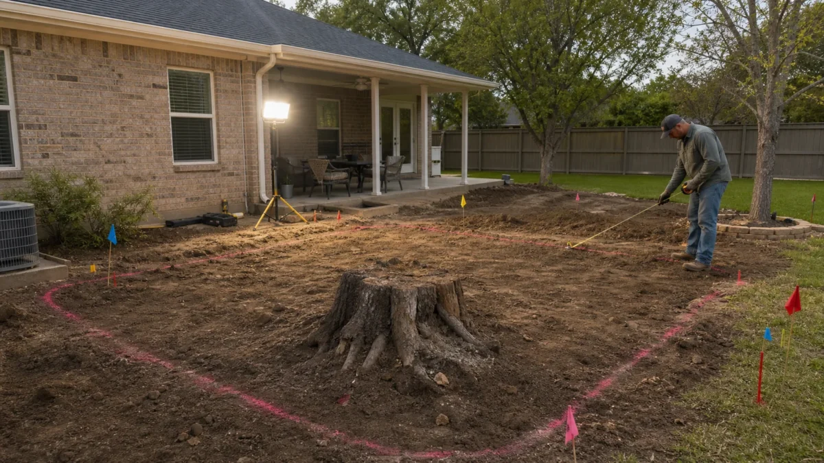 Should You Remove a Stump Before a Fence or Patio Project in Hurst? — realistic Hurst, Texas tree-service scene