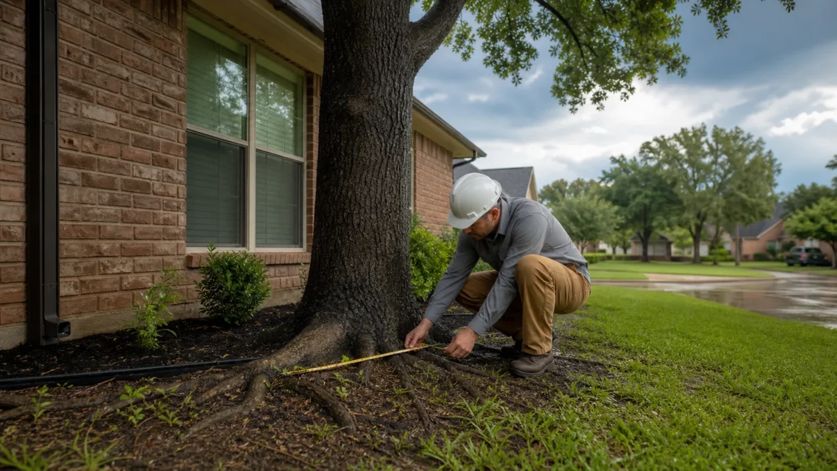 Can Tree Roots Damage a Foundation in Hurst? — realistic Hurst, Texas tree-service scene